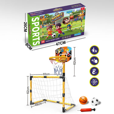 2 IN 1 SPORTS BASKET AND FOOTBAL FUN GAME